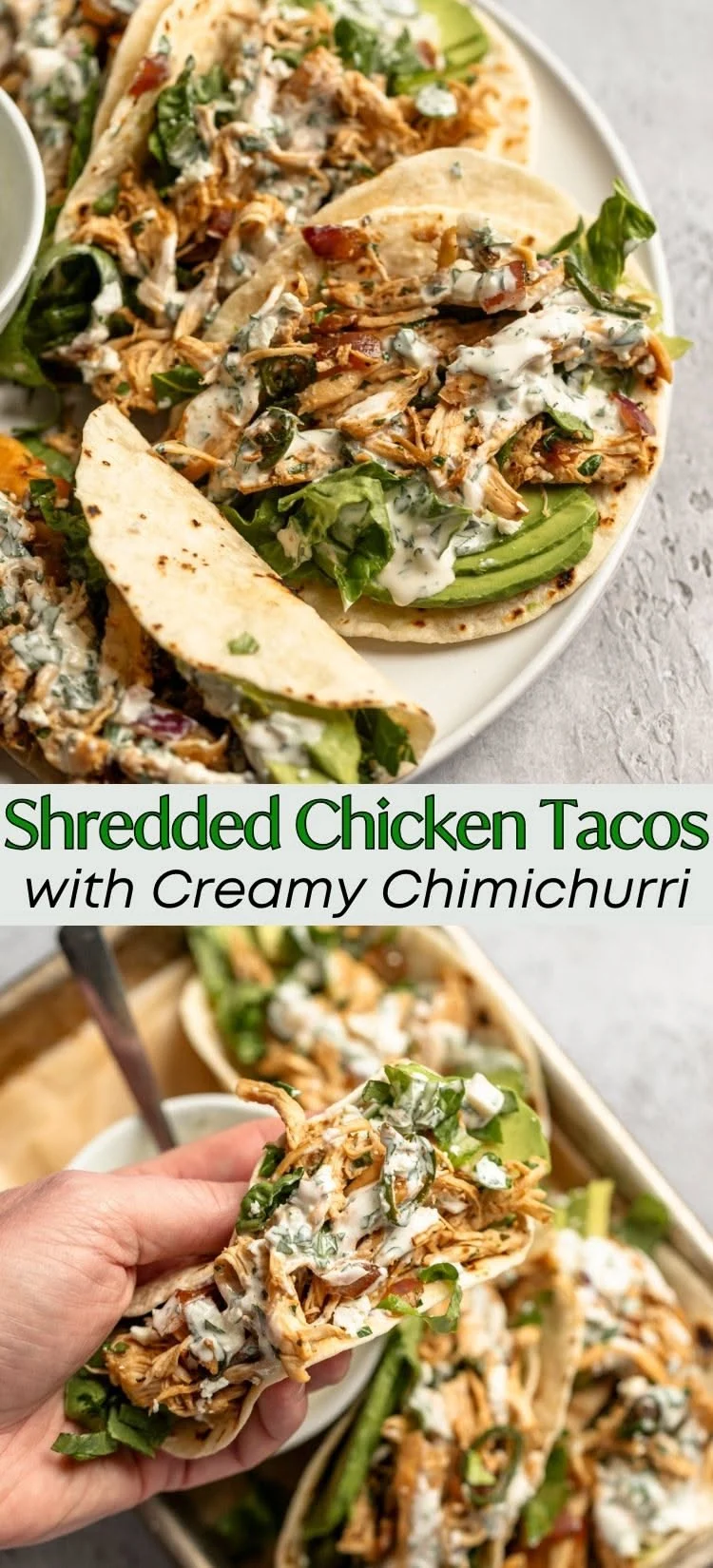 Small Batch Shredded Chicken Tacos
